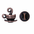 Coffee Cup Copper Lapel Pin