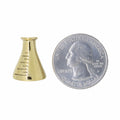 Flask Gold Lapel Pin