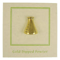 Flask Gold Lapel Pin