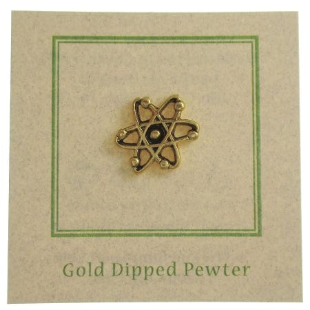 Atom Gold Lapel Pin