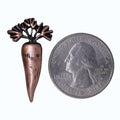 Carrot Copper Lapel Pin