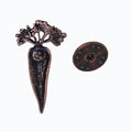 Carrot Copper Lapel Pin