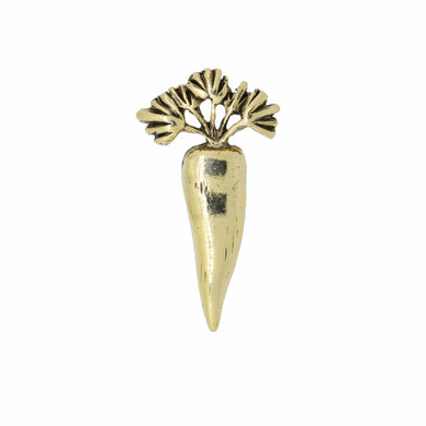 Carrot Gold Lapel Pin