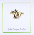 Jockey Gold Lapel Pin