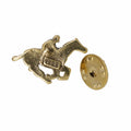 Jockey Gold Lapel Pin