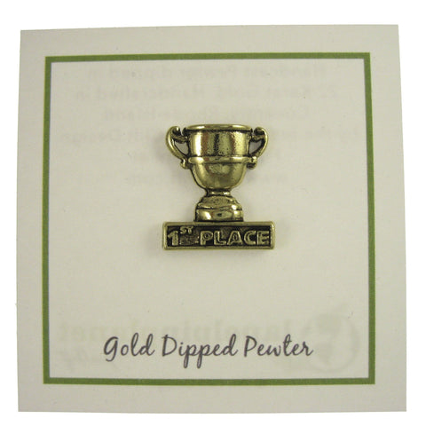1st Place Trophy Gold Lapel Pin