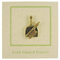 Dust Pan Gold Lapel Pin