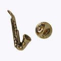 Saxophone Gold Lapel Pin