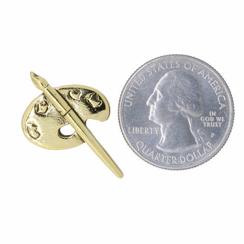 Artist Palette Gold Lapel Pin