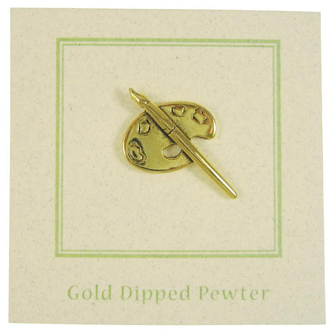 Artist Palette Gold Lapel Pin