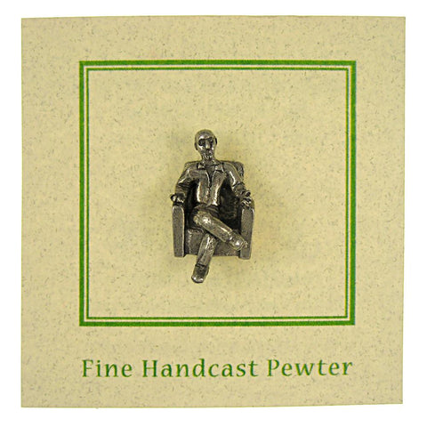 Guy in Chair Lapel Pin