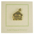 Home Heart Hands Gold Lapel Pin