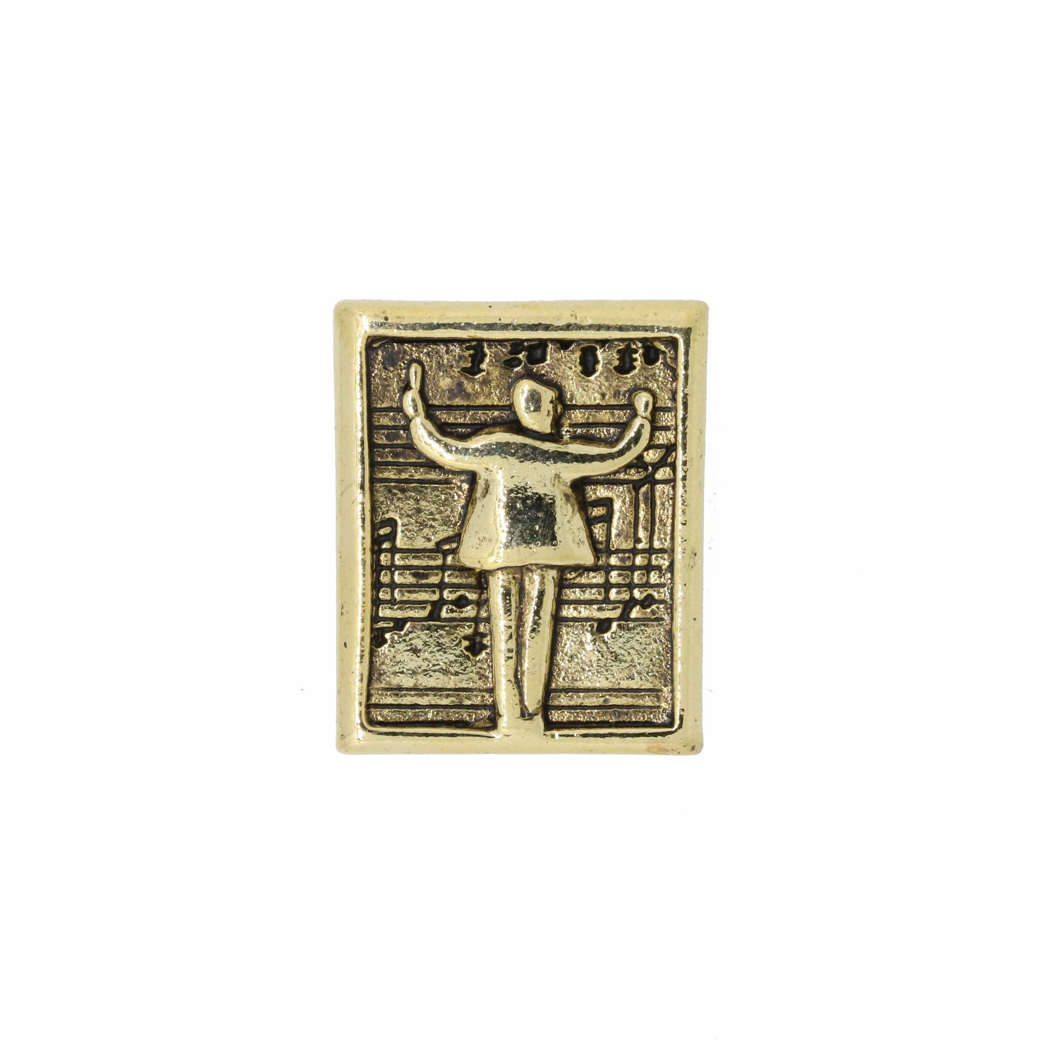 Music Conductor Gold Lapel Pin