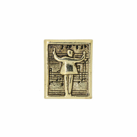 Music Conductor Gold Lapel Pin