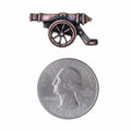 Cannon Copper Lapel Pin