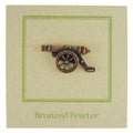 Cannon Copper Lapel Pin