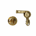 Hair Dryer Gold Lapel Pin