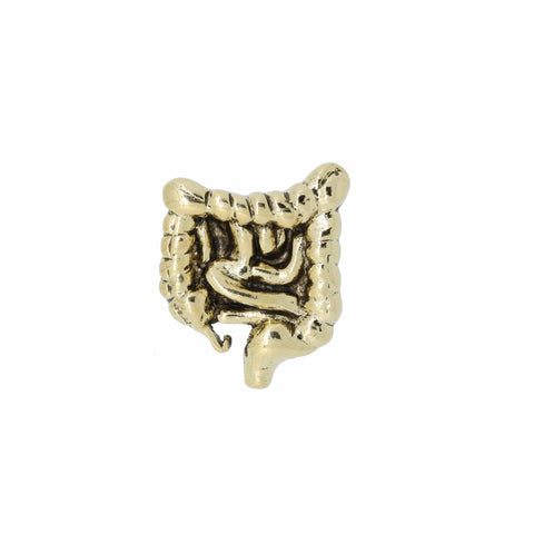 Intestines Gold Lapel Pin