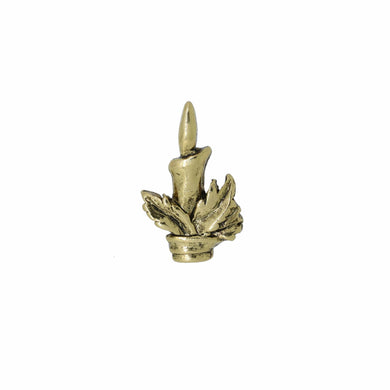 Candlestick Gold Lapel Pin