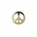 Peace Sign Gold Lapel Pin