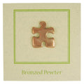 Puzzle Piece Copper Lapel Pin