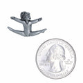 Jumping Gymnast Lapel Pin