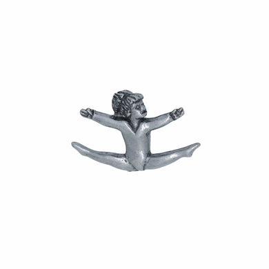 Jumping Gymnast Lapel Pin