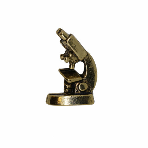 Stereo Microscope Gold Lapel Pin