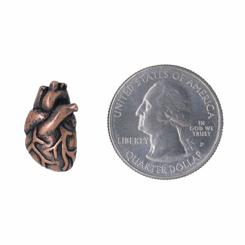 Human Heart Copper Lapel Pin