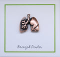 Lungs Copper Lapel Pin