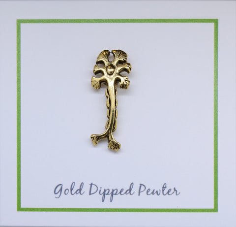 Neuron Gold Lapel Pin