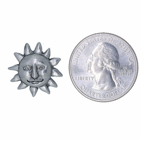 Sun Face Lapel Pin