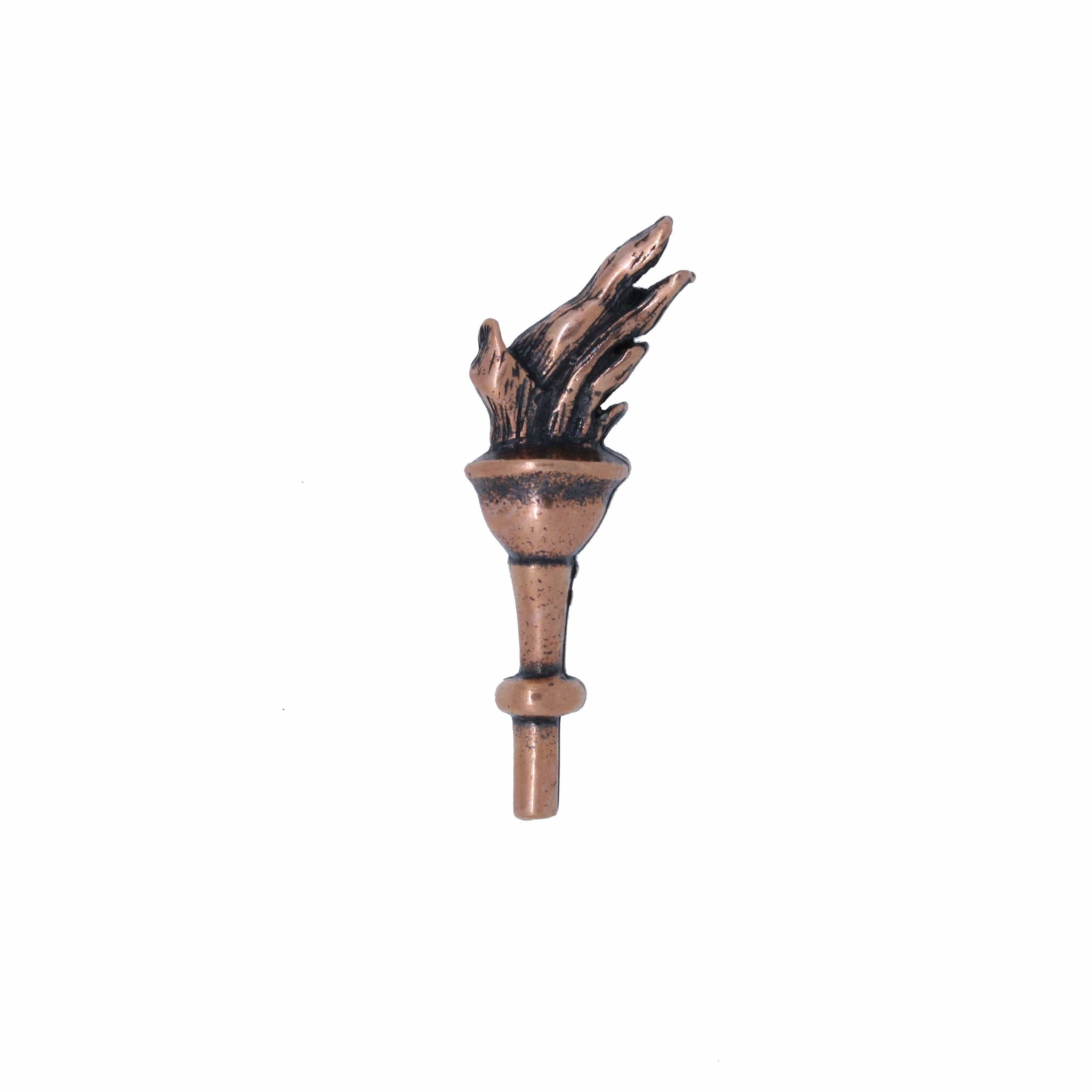 Torch Copper Lapel Pin