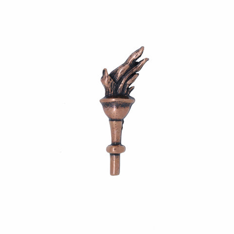 Torch Copper Lapel Pin