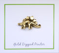 Stegosaurus Gold Lapel Pin