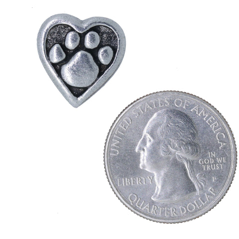 Heart and Paw Lapel Pin