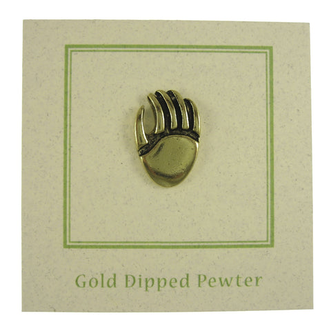 Bear Claw Gold Lapel Pin