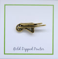 Wheelbarrow Gold Lapel Pin