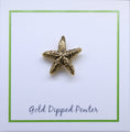 Starfish Gold Lapel Pin