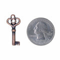 Skeleton Key Copper Lapel Pin