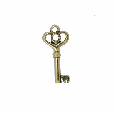 Skeleton Key Gold Lapel Pin