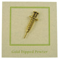 Syringe Gold Lapel Pin