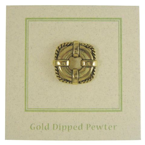 Life Preserver Gold Lapel Pin