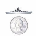 Battleship Lapel Pin