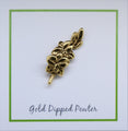 Orchid Gold Lapel Pin