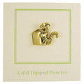 Bookworm Gold Lapel Pin