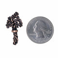 Bouquet of Flowers Copper Lapel Pin