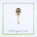 Golf Tee Gold Lapel Pin