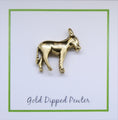 Donkey Gold Lapel Pin