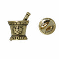 Mortar and Pestle Gold Lapel Pin